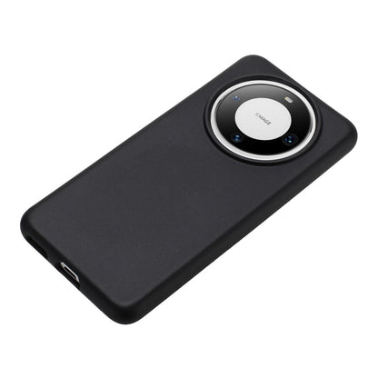 For Huawei Mate 60 Wheat MagSafe Magnetic Straw Material + TPU Phone Case(Black) - Huawei Cases by buy2fix | Online Shopping UK | buy2fix