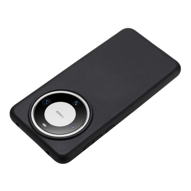 For Huawei Mate 60 Wheat MagSafe Magnetic Straw Material + TPU Phone Case(Black) - Huawei Cases by buy2fix | Online Shopping UK | buy2fix