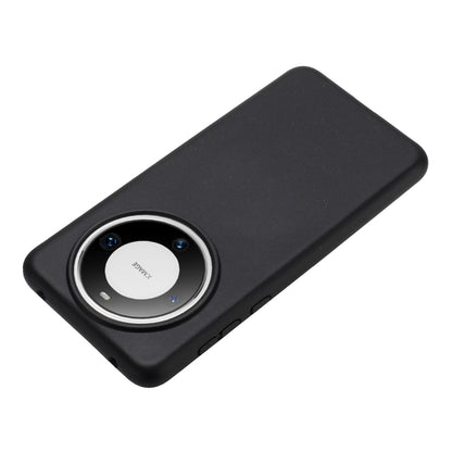 For Huawei Mate 60 Pro Wheat MagSafe Magnetic Straw Material + TPU Phone Case(Black) - Huawei Cases by buy2fix | Online Shopping UK | buy2fix