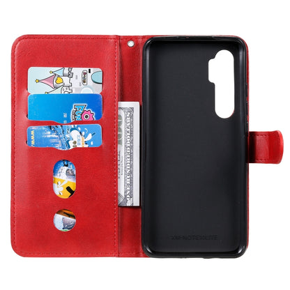 For Xiaomi Mi Note 10 Lite Fashion Calf Texture Zipper Horizontal Flip Leather Case with Stand & Card Slots & Wallet Function(Red) - Xiaomi Cases by buy2fix | Online Shopping UK | buy2fix