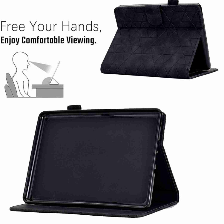 For Amazon Kindle Paperwhite 4/3/2/1 Rhombus TPU Smart Leather Tablet Case(Black) - Amazon by buy2fix | Online Shopping UK | buy2fix