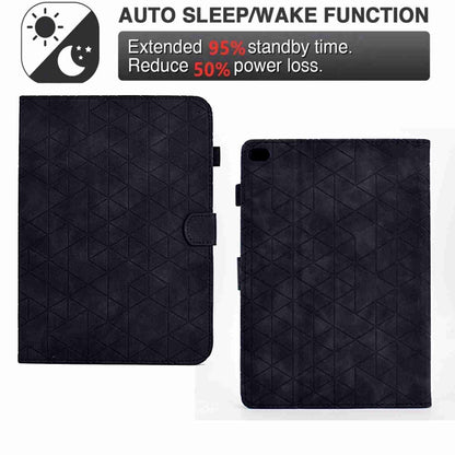 For iPad mini 5/4/32/1 Rhombus TPU Smart Leather Tablet Case(Black) - iPad mini (2019) / mini 5 Cases by buy2fix | Online Shopping UK | buy2fix