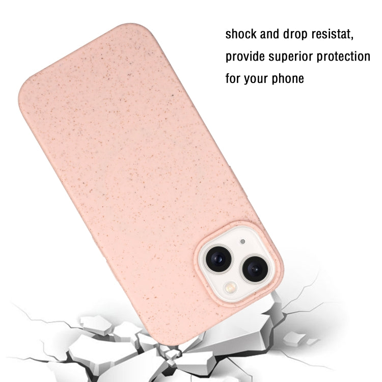 For iPhone 15 Wheat MagSafe Magnetic Straw Material + TPU Phone Case(Pink) - iPhone 15 Cases by buy2fix | Online Shopping UK | buy2fix