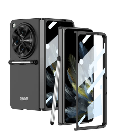 For OPPO Find N3 / OnePlus Open GKK Ultra-thin Full Coverage Phone Flip Case with Pen(Black) - OPPO Cases by GKK | Online Shopping UK | buy2fix