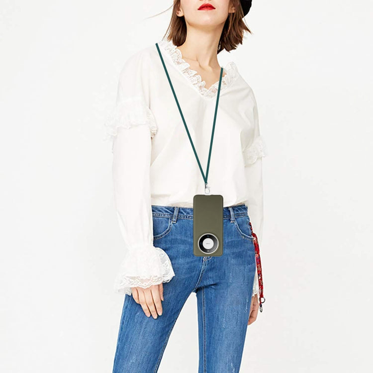 For Huawei Mate 60 Wheat MagSafe Magnetic Straw Material + TPU Phone Case with Lanyard(Army Green) - Huawei Cases by buy2fix | Online Shopping UK | buy2fix