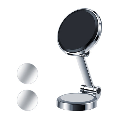 ZF016 Magnetic Alloy Foldable Car Dashboard Phone Holder(Silver) by buy2fix