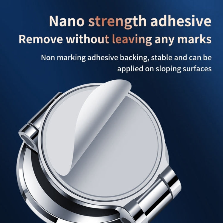 ZF016 Magnetic Alloy Foldable Car Dashboard Phone Holder(Silver) by buy2fix