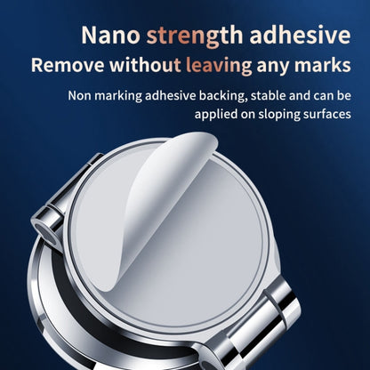 ZF016 Magnetic Alloy Foldable Car Dashboard Phone Holder(Silver) by buy2fix