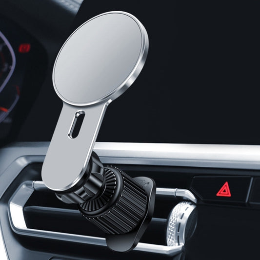 360 Degree Rotating Car Air Outlet Magnetic Phone Holder(Silver) - Universal Car Holders by buy2fix | Online Shopping UK | buy2fix