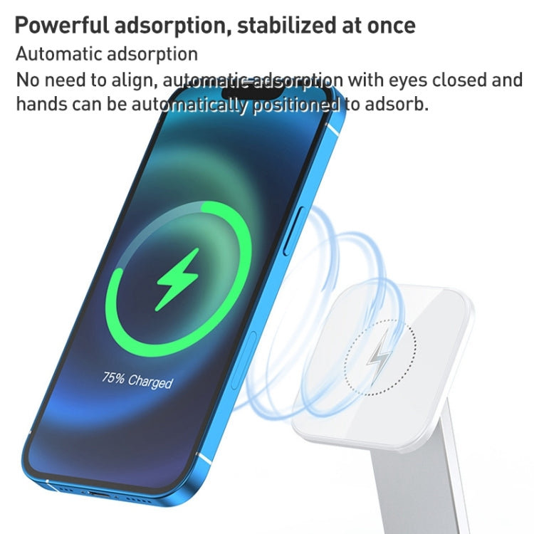 S16 15W 3 in 1 Foldable Wireless Fast Charging Phone Holder(White) by buy2fix