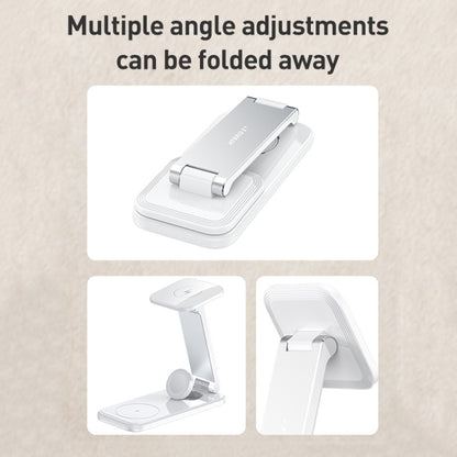 S16 15W 3 in 1 Foldable Wireless Fast Charging Phone Holder(White) by buy2fix