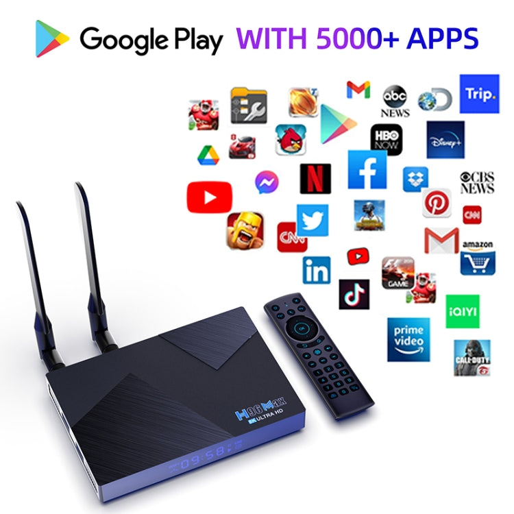 H96 Max V58 Android 12.0 Smart TV Box, 8GB+64GB, Quad-core Cortex-A76 and Quad-core Cortex-A55(EU Plug) - Others by buy2fix | Online Shopping UK | buy2fix