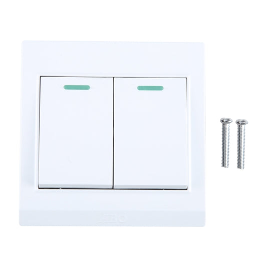 185-265V Wall Switch 86mm, Specification:Two Buttons -  by buy2fix | Online Shopping UK | buy2fix