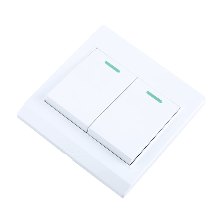 185-265V Wall Switch 86mm, Specification:Two Buttons -  by buy2fix | Online Shopping UK | buy2fix