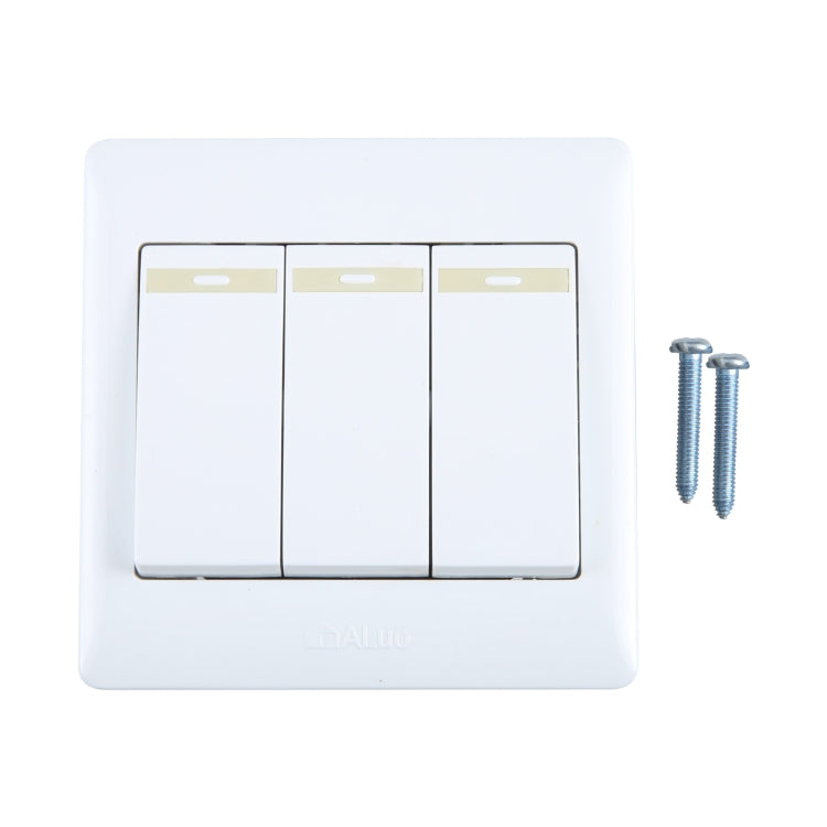 185-265V Wall Switch 86mm, Specification:Three Buttons -  by buy2fix | Online Shopping UK | buy2fix