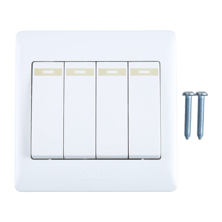 185-265V Wall Switch 86mm, Specification:Four Buttons -  by buy2fix | Online Shopping UK | buy2fix