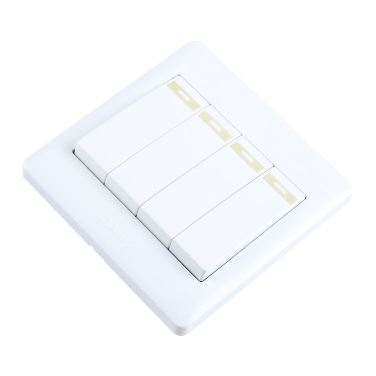 185-265V Wall Switch 86mm, Specification:Four Buttons -  by buy2fix | Online Shopping UK | buy2fix