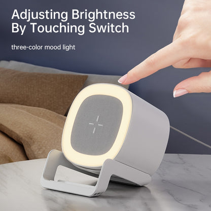 L28 4 in 1 15W Wireless Charging Atmosphere Night Light Bluetooth Speaker(Black) - Mini Speaker by buy2fix | Online Shopping UK | buy2fix