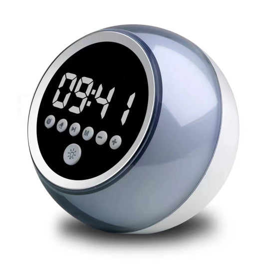 P12 Clock Alarm Digital Display LED Ambient Light Bluetooth Speaker - Mini Speaker by buy2fix | Online Shopping UK | buy2fix