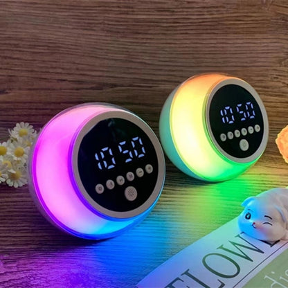 P12 Clock Alarm Digital Display LED Ambient Light Bluetooth Speaker - Mini Speaker by buy2fix | Online Shopping UK | buy2fix