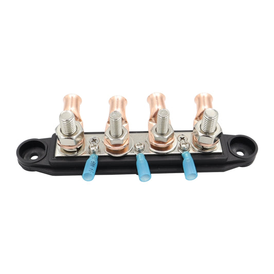 CP-4017 M10+M8 Power Distribution Block Terminal Studs with Terminals(Black) - Booster Cable & Clip by buy2fix | Online Shopping UK | buy2fix
