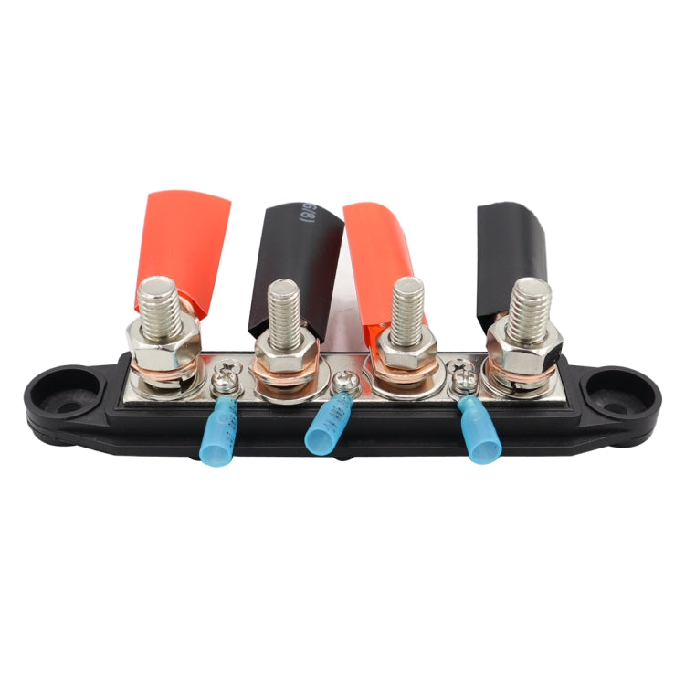 CP-4017 M10+M8 Power Distribution Block Terminal Studs with Terminals(Black) - Booster Cable & Clip by buy2fix | Online Shopping UK | buy2fix