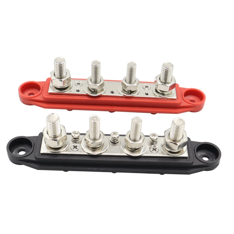 CP-4018 M10+M8 Power Distribution Block Terminal Studs Set with Terminals(Black + Red) - Booster Cable & Clip by buy2fix | Online Shopping UK | buy2fix