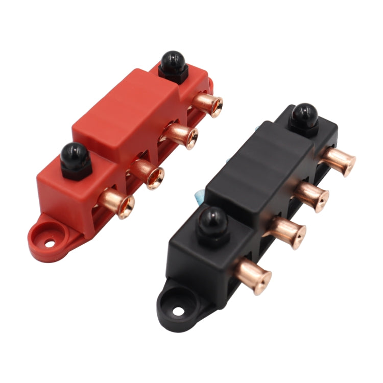 CP-4018 M10+M8 Power Distribution Block Terminal Studs Set with Terminals(Black + Red) - Booster Cable & Clip by buy2fix | Online Shopping UK | buy2fix