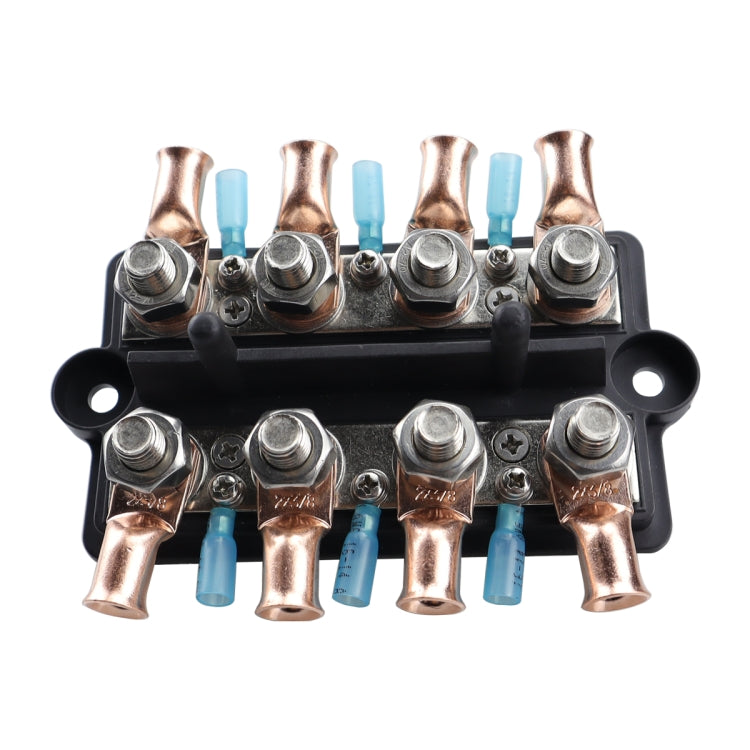 CP-4063 Double Row M10 Power Distribution Block Terminal Studs with Terminals(Black) - Booster Cable & Clip by buy2fix | Online Shopping UK | buy2fix