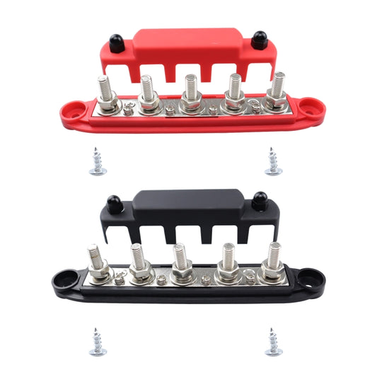 CP-4137 300A M10 Power Distribution Block Terminal Studs(Black + Red) - Booster Cable & Clip by buy2fix | Online Shopping UK | buy2fix