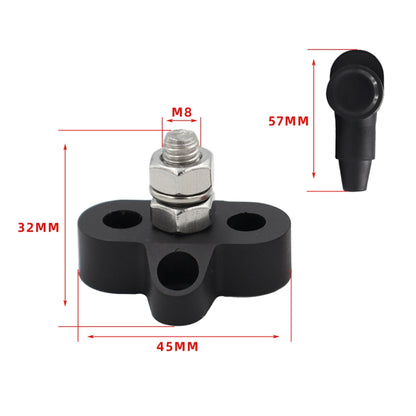 CP-4166 M8 Single Stud Battery Terminal(Black + Red) - Booster Cable & Clip by buy2fix | Online Shopping UK | buy2fix