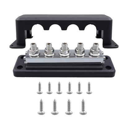 CP-4330-01 600A M10 Power Distribution Block Terminal Studs(Black) - Booster Cable & Clip by buy2fix | Online Shopping UK | buy2fix