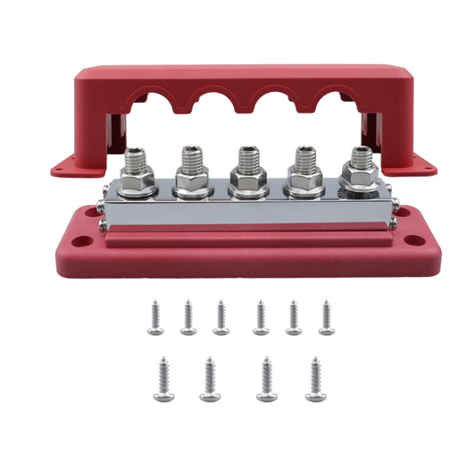 CP-4330-02 600A M10 Power Distribution Block Terminal Studs(Red) - Booster Cable & Clip by buy2fix | Online Shopping UK | buy2fix