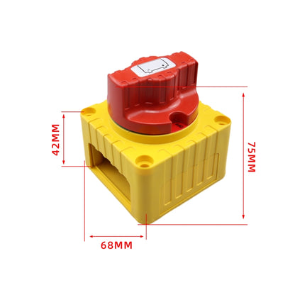 CP-4342 Yacht RV Single-circuit High-current Knob Power-off Switch(Yellow) - Car Switches by buy2fix | Online Shopping UK | buy2fix