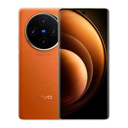 vivo X100, 12GB+256GB, Face ID / Fingerprint Identification, 6.78 inch Android 14 OriginOS 4 Dimensity 9300 Octa Core 3.25GHz, OTG, NFC, Network: 5G(Orange)