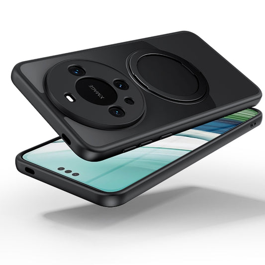 For Huawei Mate 60 360 Rotation MagSafe Magnetic Holder Phone Case(Black) - Huawei Cases by buy2fix | Online Shopping UK | buy2fix