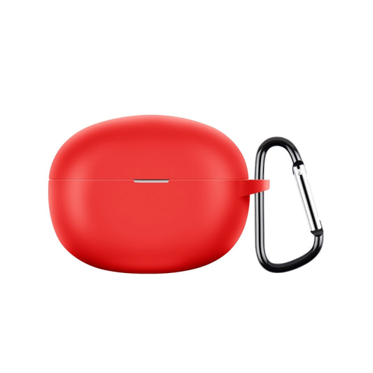 For Realme Buds Air 5 Wireless Earphone Shockproof Silicone Case with Hook(Red) - Other Earphone Case by buy2fix | Online Shopping UK | buy2fix