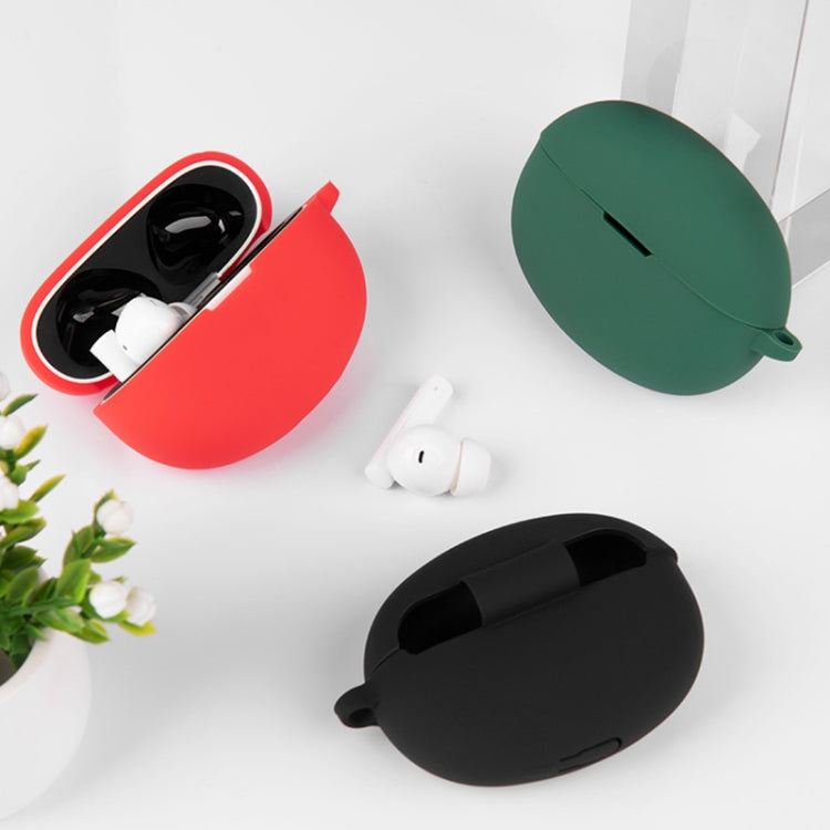 For Realme Buds Air 5 Wireless Earphone Shockproof Silicone Case with Hook(Red) - Other Earphone Case by buy2fix | Online Shopping UK | buy2fix