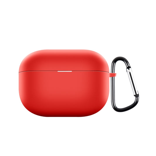 For Realme Buds T300 Wireless Earphone Shockproof Silicone Case with Hook(Red) - Other Earphone Case by buy2fix | Online Shopping UK | buy2fix
