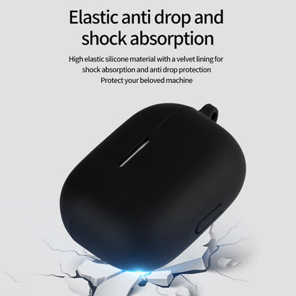 For Realme Buds T300 Wireless Earphone Shockproof Silicone Case with Hook(Red) - Other Earphone Case by buy2fix | Online Shopping UK | buy2fix