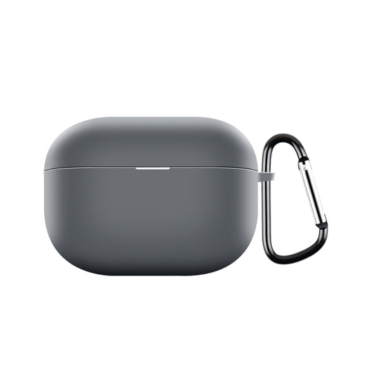 For Realme Buds T300 Wireless Earphone Shockproof Silicone Case with Hook(Grey) - Other Earphone Case by buy2fix | Online Shopping UK | buy2fix
