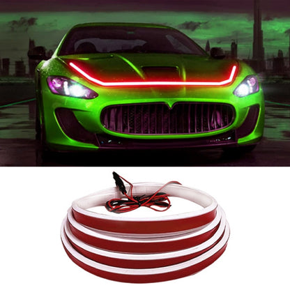 Car Startup Scan Through Hood LED Daytime Running Atmosphere Light, Length:1.8m(Red Light) - Running Lights by buy2fix | Online Shopping UK | buy2fix