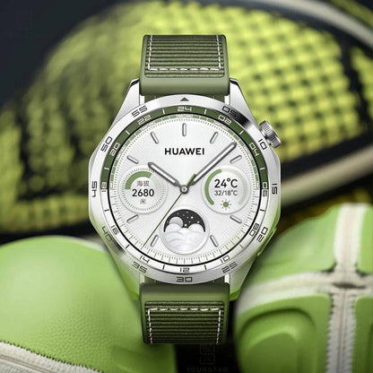 For Huawei Watch GT4 46mm Nylon Hybrid Braid Silicone Watch Band, Size: 22mm(Black) by buy2fix