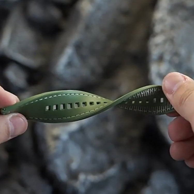 For Huawei Watch GT4 46mm Nylon Hybrid Braid Silicone Watch Band, Size: 22mm(Grey) by buy2fix