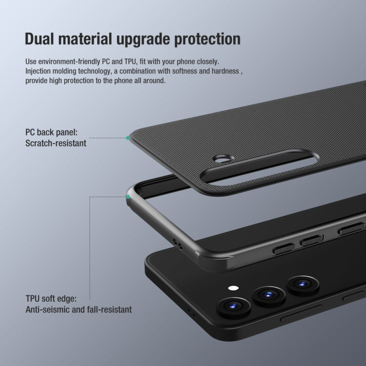 For Samsung Galaxy S24+ 5G NILLKIN Frosted Shield Pro PC + TPU Phone Case(Black) - Galaxy S24+ 5G Cases by NILLKIN | Online Shopping UK | buy2fix