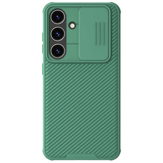 For Samsung Galaxy S24 5G NILLKIN Black Mirror Pro Series Camshield PC Phone Case(Green)