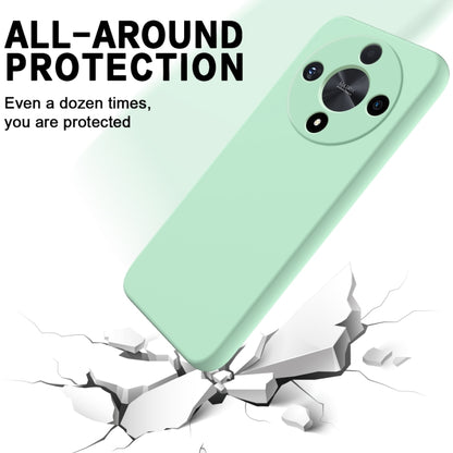 For Honor X9b Solid Color Liquid Silicone Dropproof Full Coverage Protective Case(Green) by buy2fix