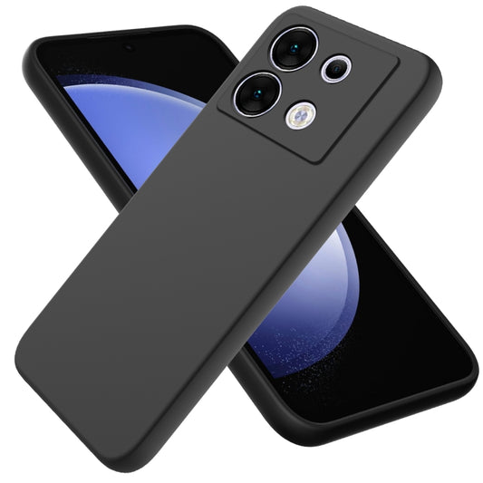 For Infinix Zero 30 5G Solid Color Liquid Silicone Dropproof Full Coverage Phone Case(Black) - Infinix Cases by buy2fix | Online Shopping UK | buy2fix