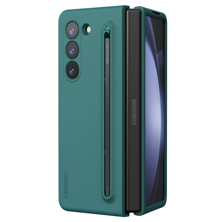 For Samsung Galaxy Z Fold5 NILLKIN Flex Pure PC + Liquid Silicone Phone Case with S Pen(Green) by NILLKIN