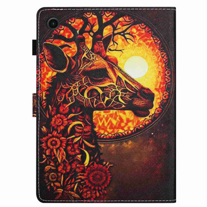 For Lenovo Tab M10 3rd Gen Painted Pattern Stitching Smart Leather Tablet Case(Flower Deer) - Lenovo by buy2fix | Online Shopping UK | buy2fix